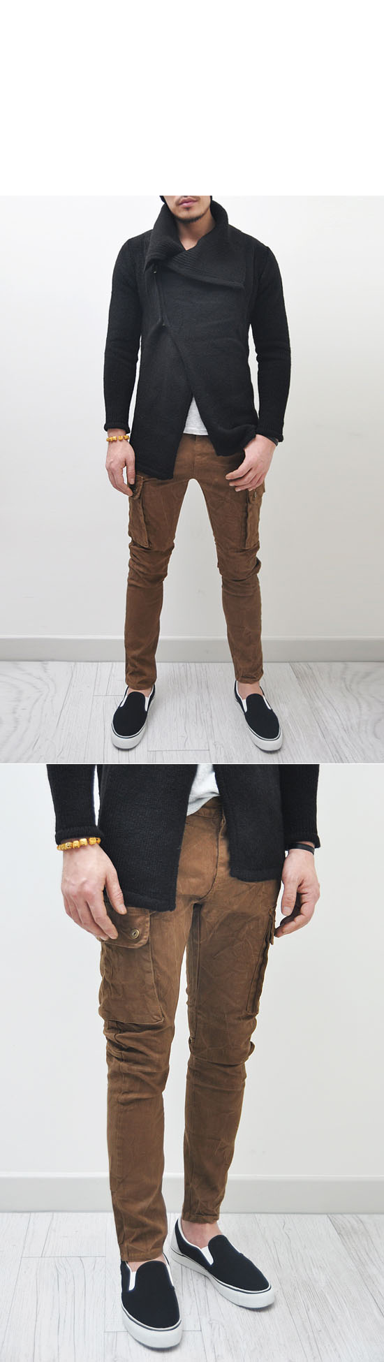 brown skinny cargo pants